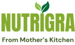 nutrigra logo with sleek sans serif font (logo)